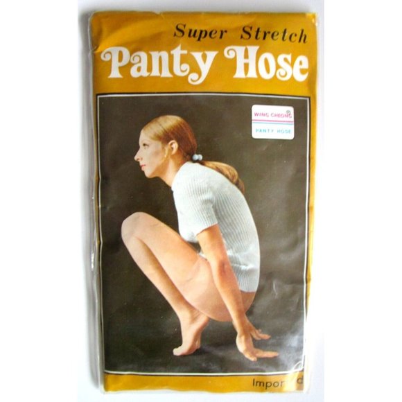 Vintage Panty Hose Wing Cheong Coll. Honey Super Stretch - Made France 66% Nylon - Picture 6 of 6